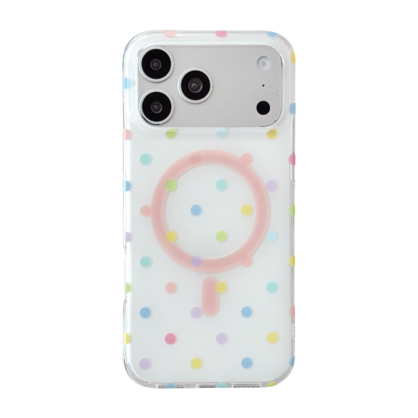 Polka Dot MagSafe for iPhone 17 Pro Max Case – Slim Clear TPU Shockproof Cover