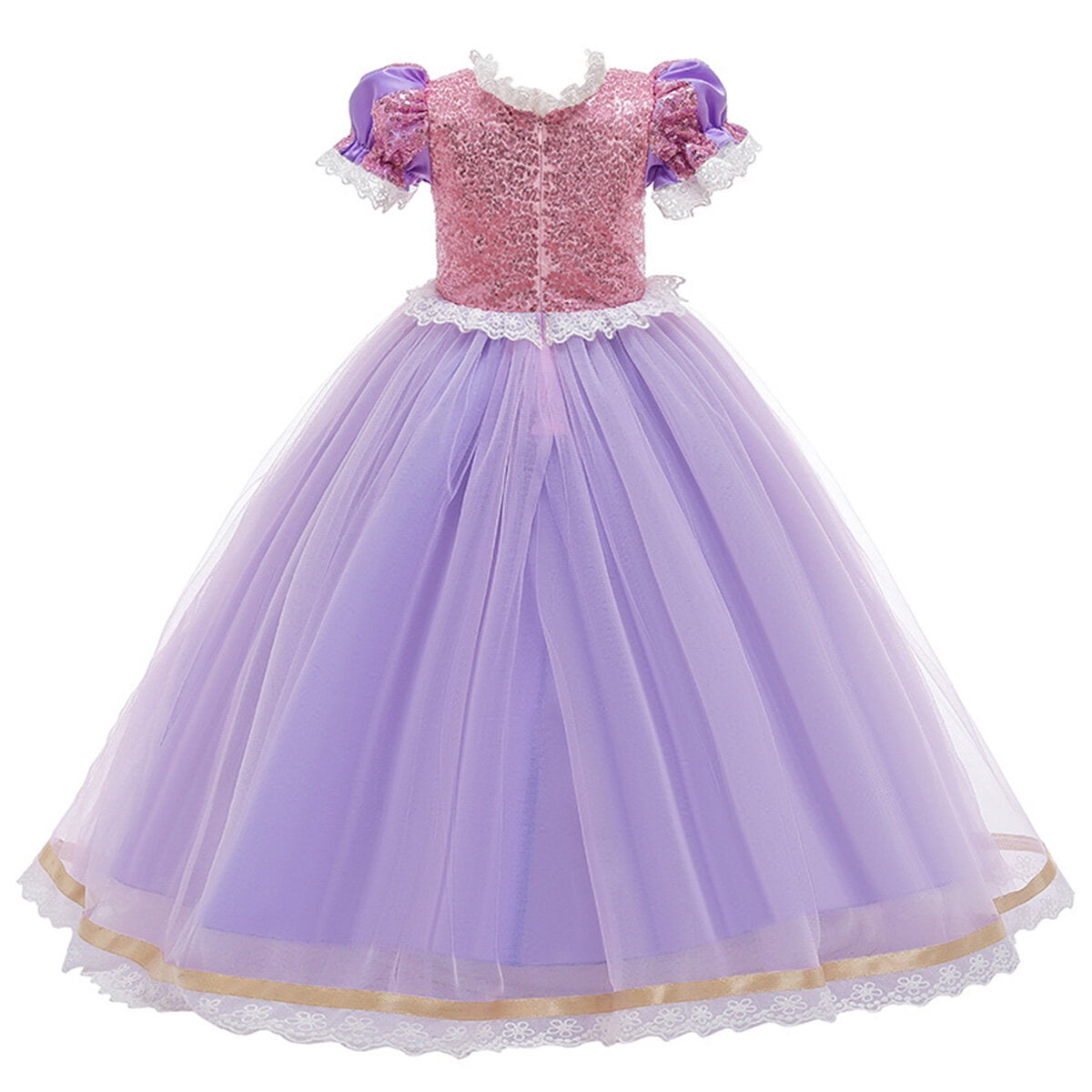 Girls Princess Costume Birthday Christmas Halloween Cosplay Carnival Fancy Dress,Child 3t