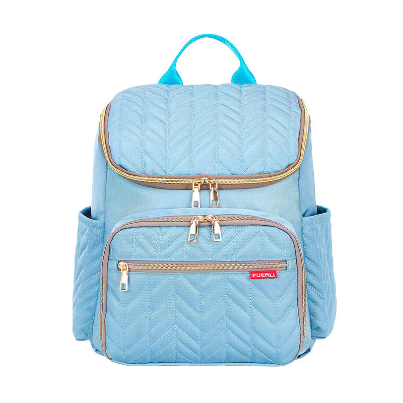 Embroidery Mommy Bag | Large Capacity Diaper Bag | Fashionable Mother & Baby Travel Bag