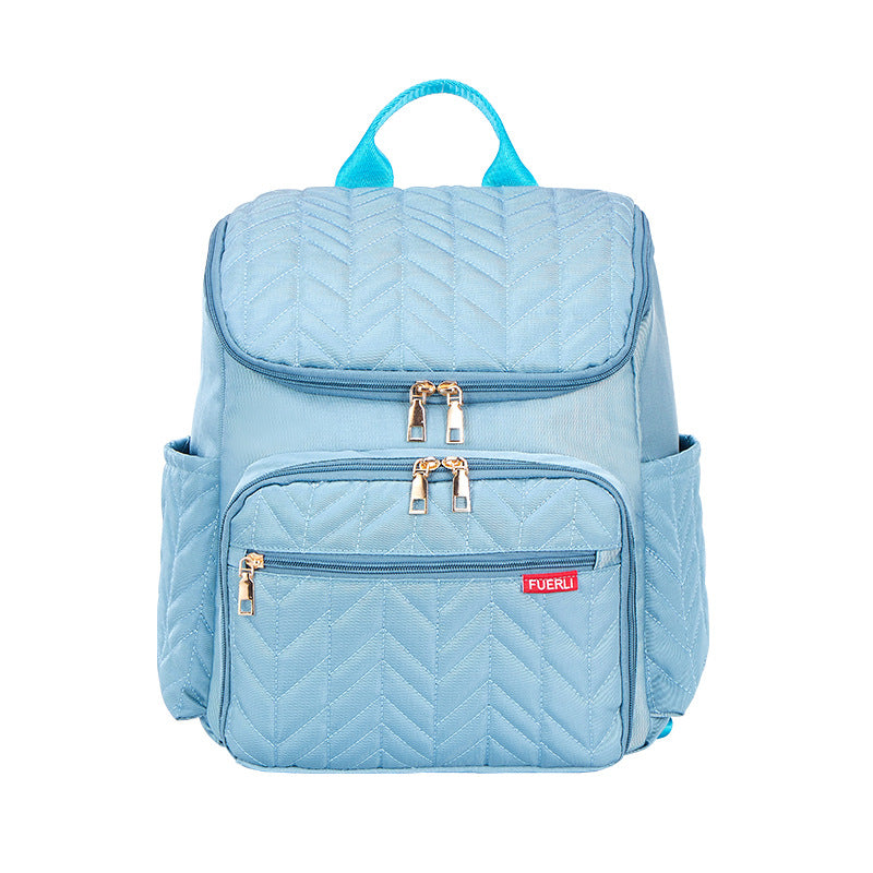 Embroidery Mommy Bag | Large Capacity Diaper Bag | Fashionable Mother & Baby Travel Bag