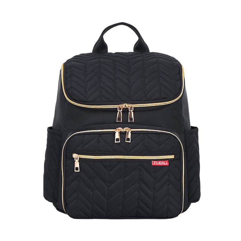 Embroidery Mommy Bag | Large Capacity Diaper Bag | Fashionable Mother & Baby Travel Bag