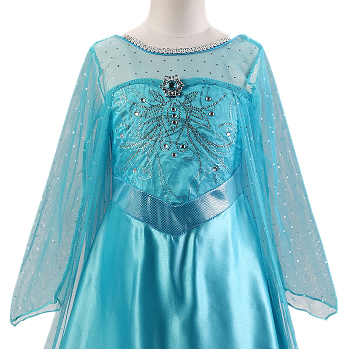 KAWELL Girls Costume Sequin Fancy Princess Dress up for Birthday Party,Child