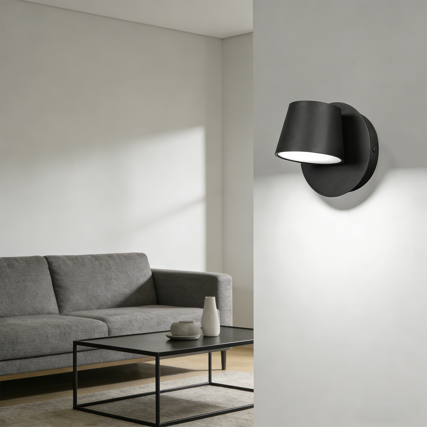 Modern Nordic LED Reading Wall Lamp - 5W 350° Rotatable Hardwired Bedside Light for Bedroom, Study, Living Room
