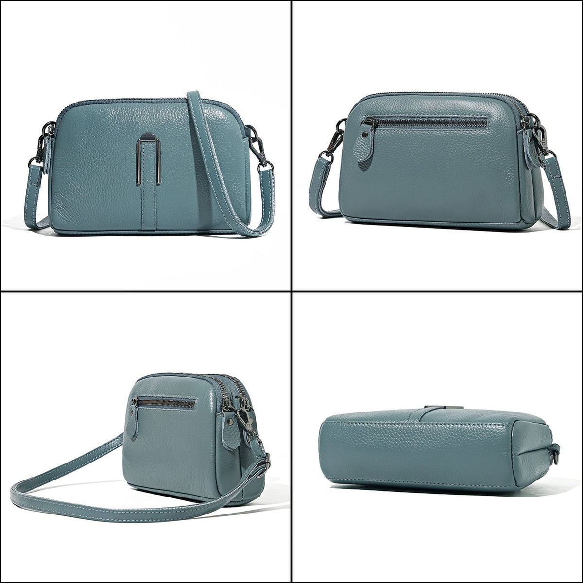 KAWELL Small Crossbody Purses for Women Genuine Leather Trendy Design Shoulder Handbag