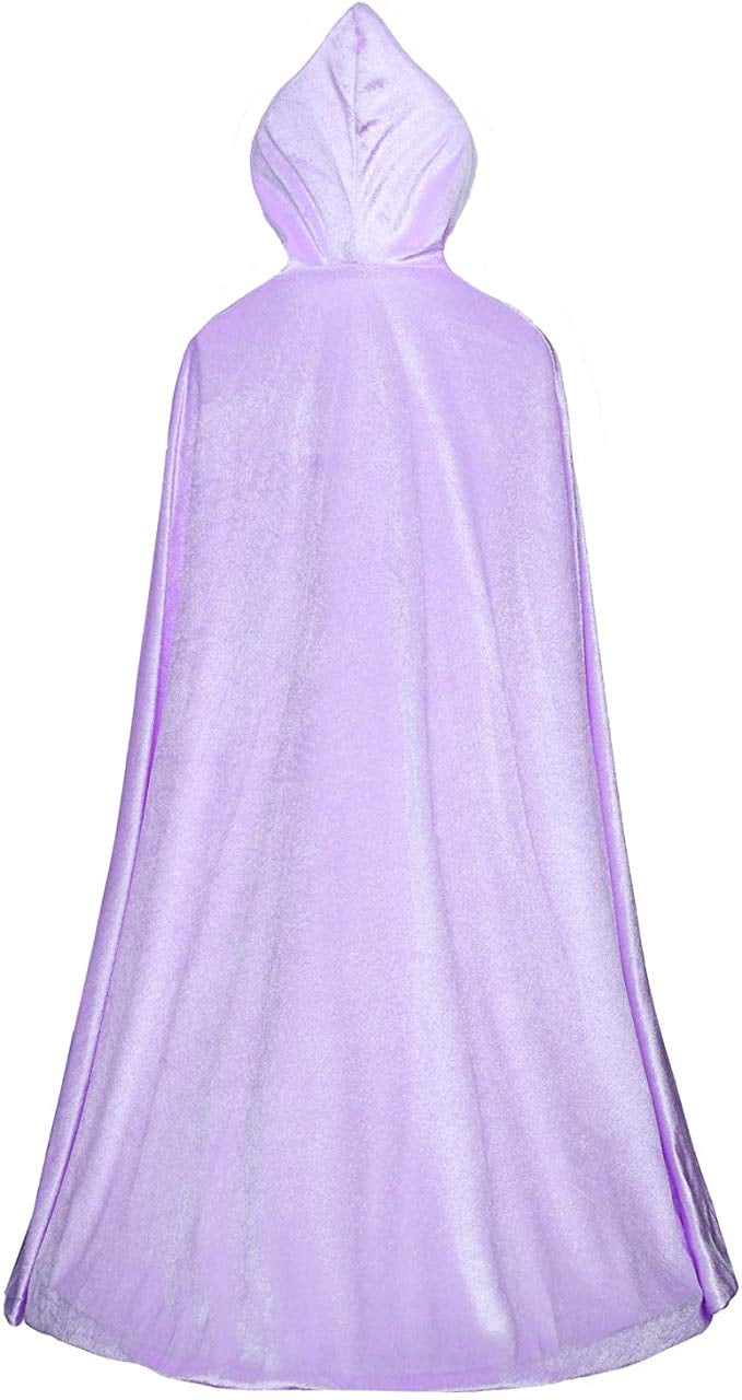 KAWELL Princess Full Length Girls Cloaks Blue Halloween Costume Capes for Child 3-12 Years