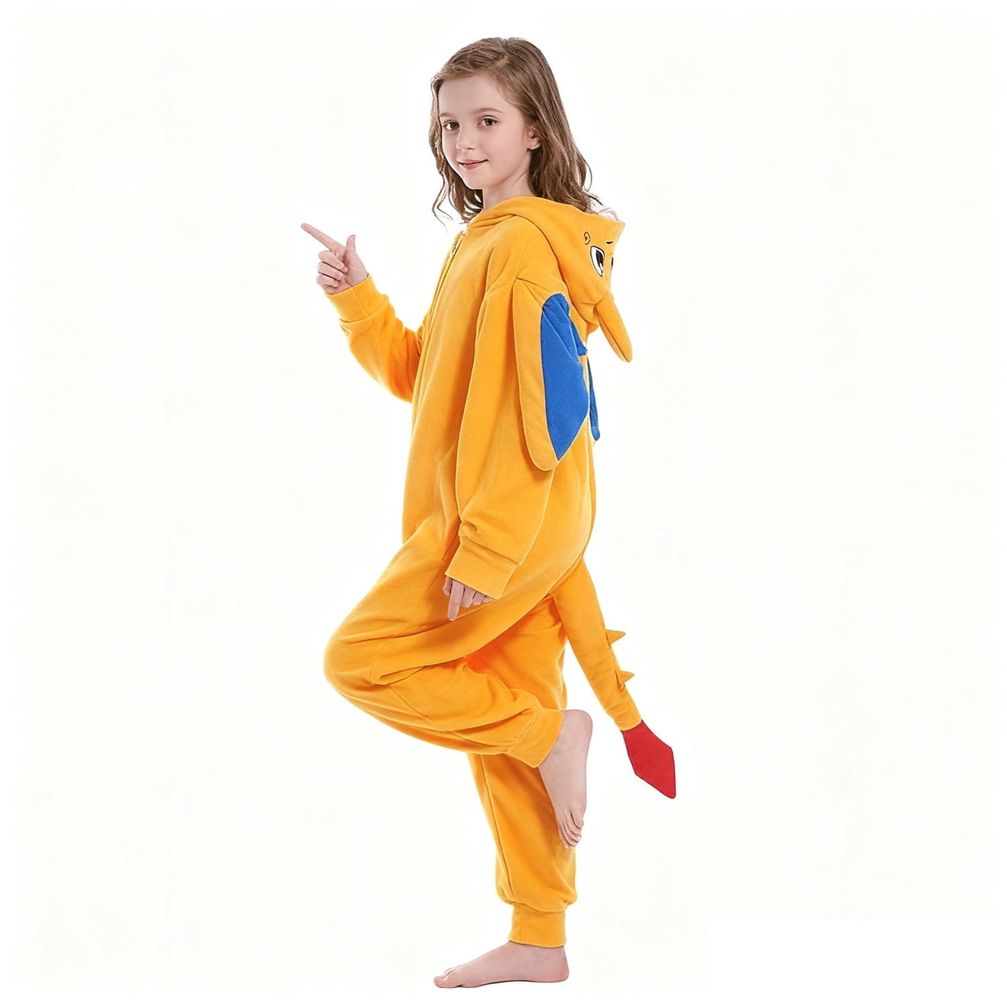 Onesie Pajamas Unisex Dragon Christmas Halloween Costume for 2-10Y