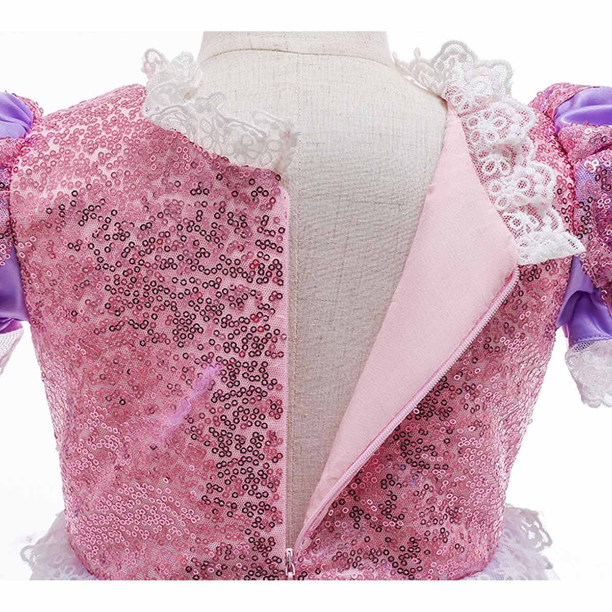Girls Princess Costume Birthday Christmas Halloween Cosplay Carnival Fancy Dress,Child 3t
