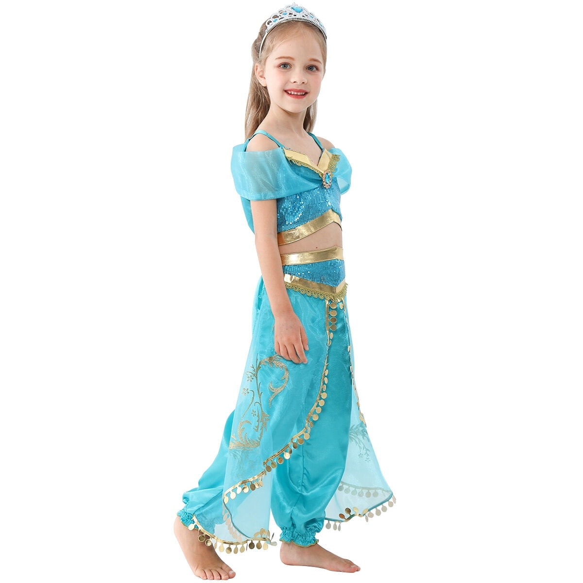 KAWELL Princess Dress Christmas Fancy-Dress Costume for Child, Little Girls 3T
