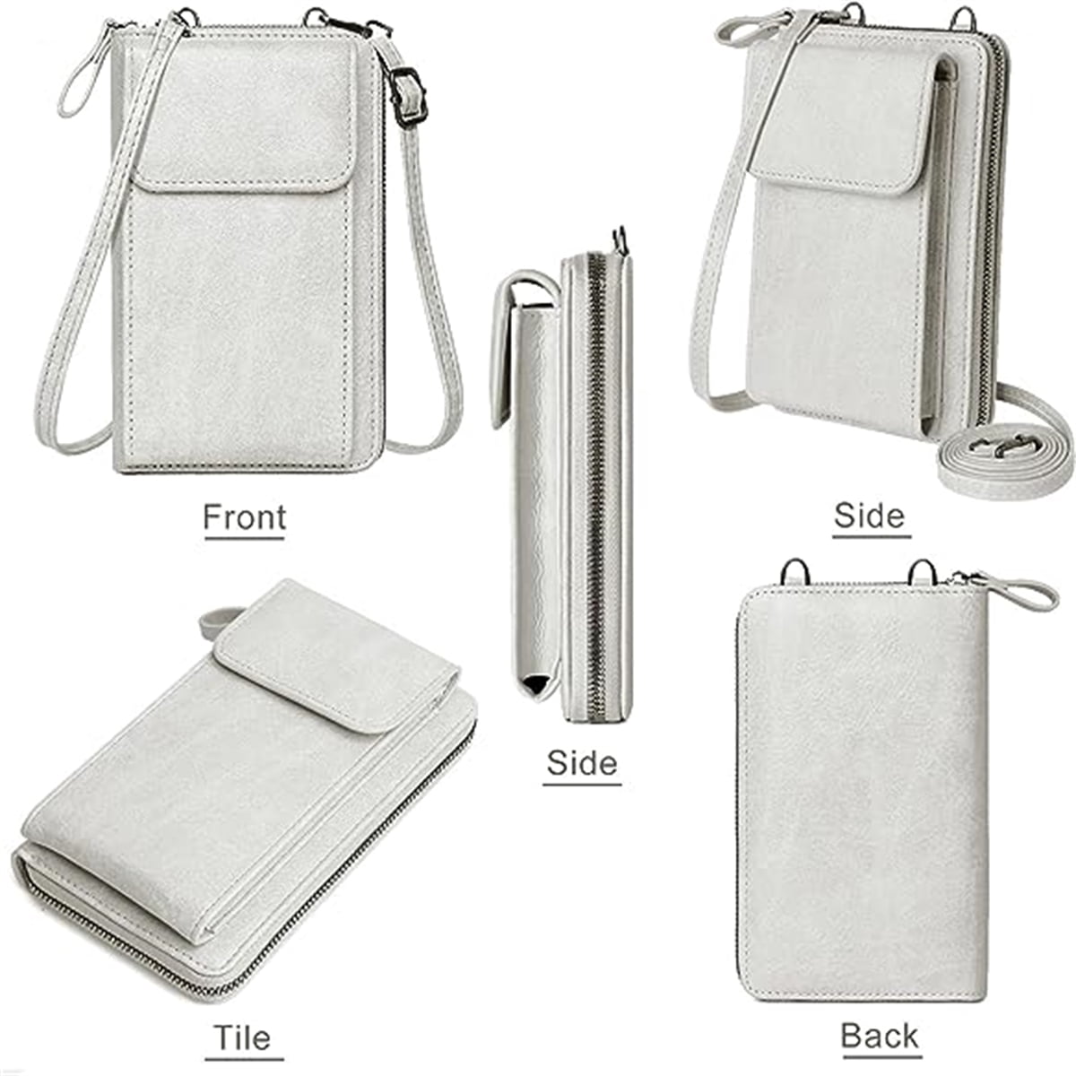 KAWELL Small Crossbody Bags for Women PU Leather Cell Phone Purse Wallet with Credit Card Slots