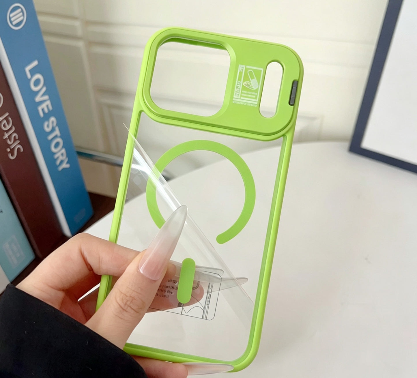 For iPhone 17 Pro Max Clear Case with Stand | MagSafe Compatible | Military-Grade Drop Protection