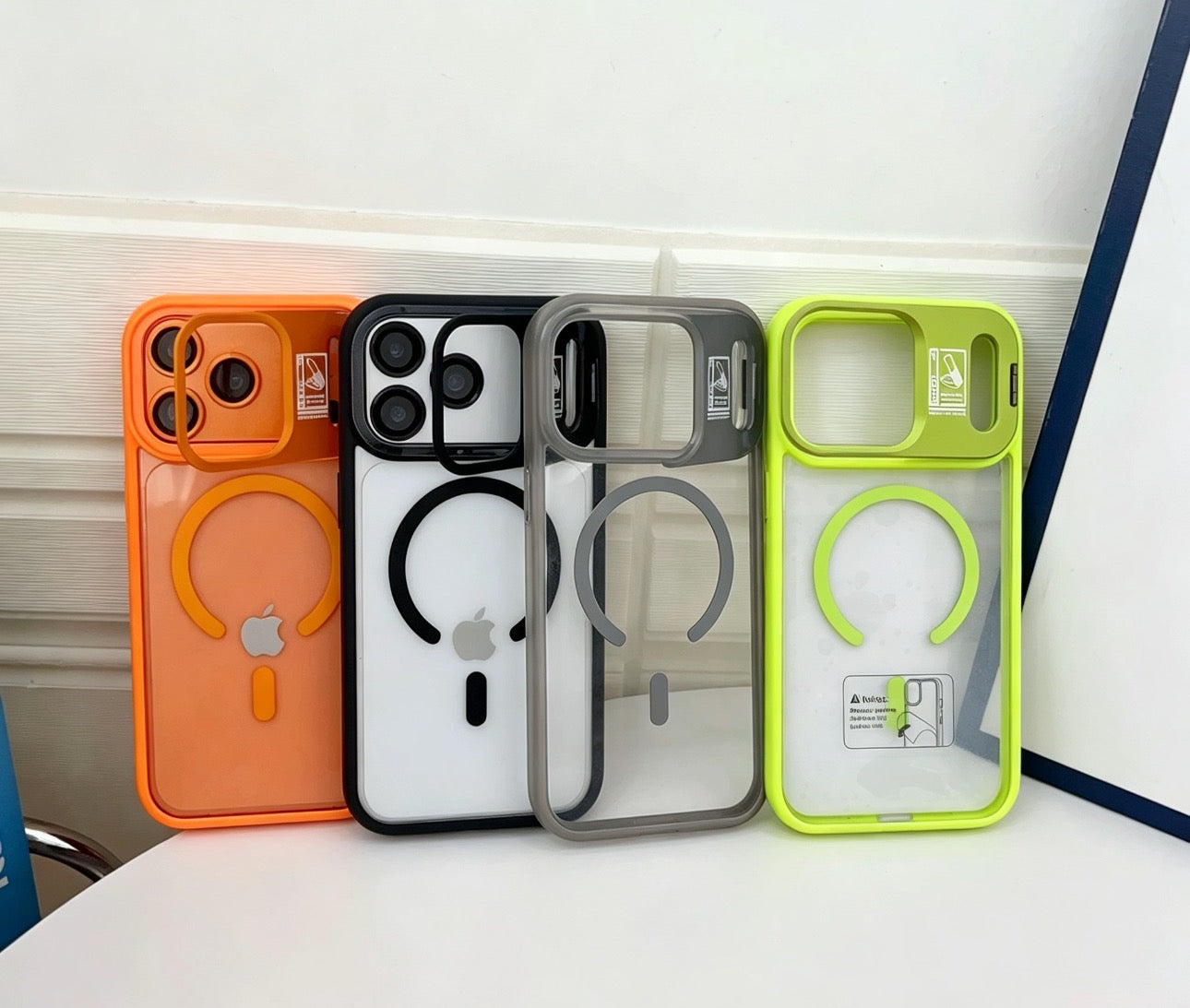 For iPhone 17 Pro Max Clear Case with Stand | MagSafe Compatible | Military-Grade Drop Protection