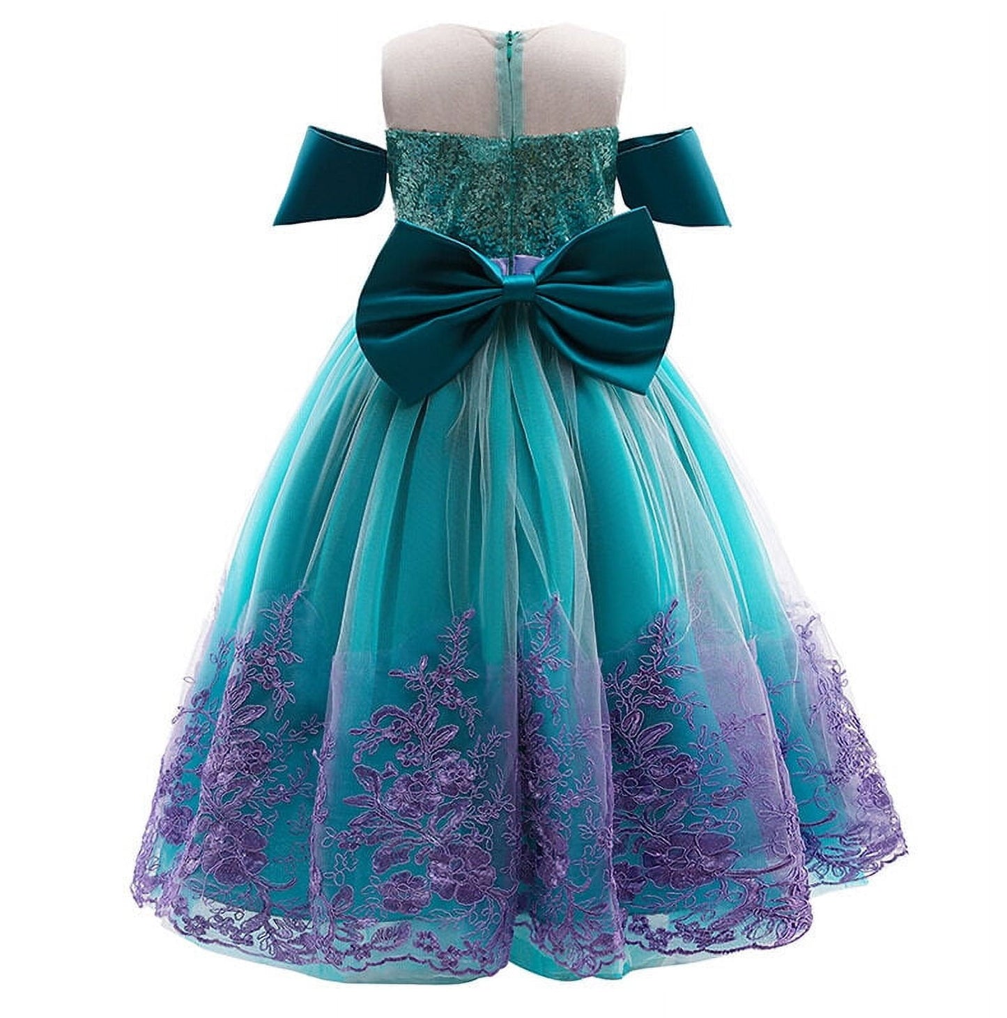 Princess Costume Dress for Girls Kids Birthday Party Halloween Cosplay Costumes 3-10 Years