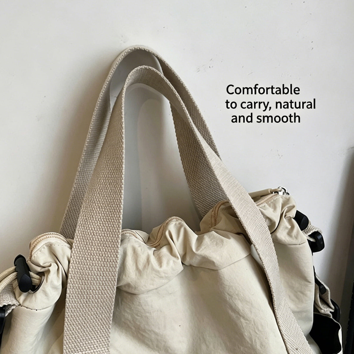 URSOFINE Convertible Drawstring Backpack Tote Bag, Water Resistant Multiway Shoulder Crossbody Bag with Pockets for Women, Casual Daypack for Work, Travel & Gym