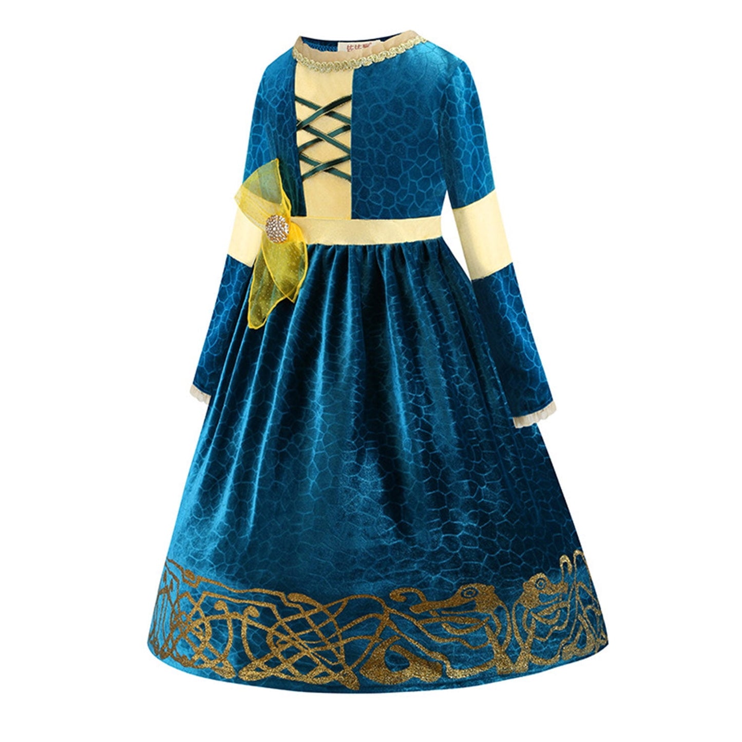KAWELL Brave Princess Green Costume Kids Dress Up Costume Birthday Carnival Party Classic Costume