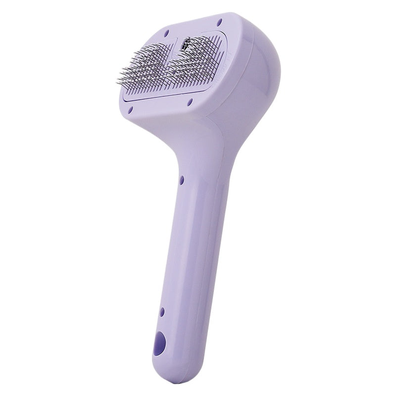 KAWELL Electric Pet Spray Pin Comb – Rechargeable Grooming Brush with Mist for Cats & Dogs