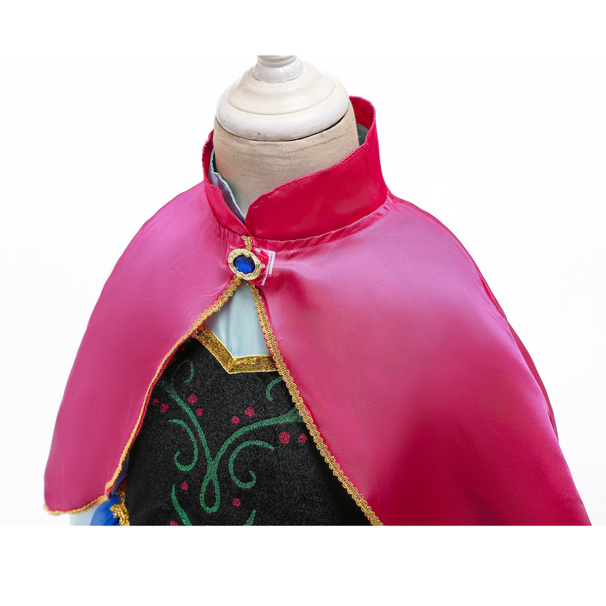 KAWELL Halloween Princess Costume Girls Dress with Cape Birthday Cosplay Dress up