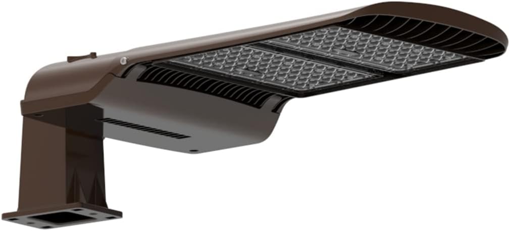 KAWELL 100W LED Parking Lot Light - 13000LM Square Pole Mount with Optional Photocell 5000K