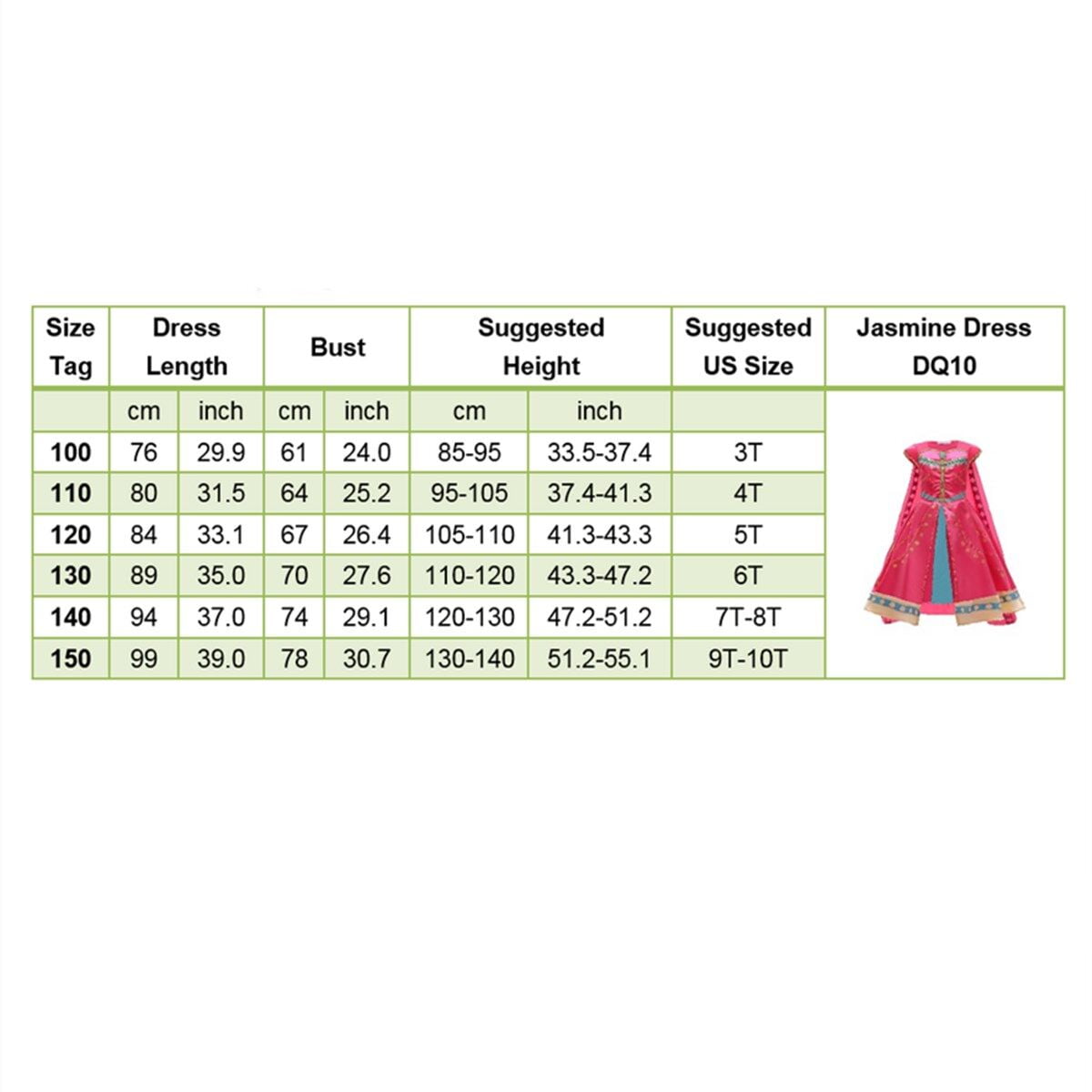 KAWELL Princess Costume for Girls Rose Sequined Princess Christmas Dress Up, Little Girls 2t 3t