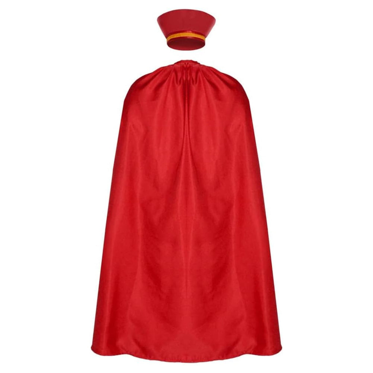 KAWELL Unisex Adult King Farquaad Cosplay Costume Outfits Halloween Classic Role Farquaad Costume Red Cape Cloak Cap Suit