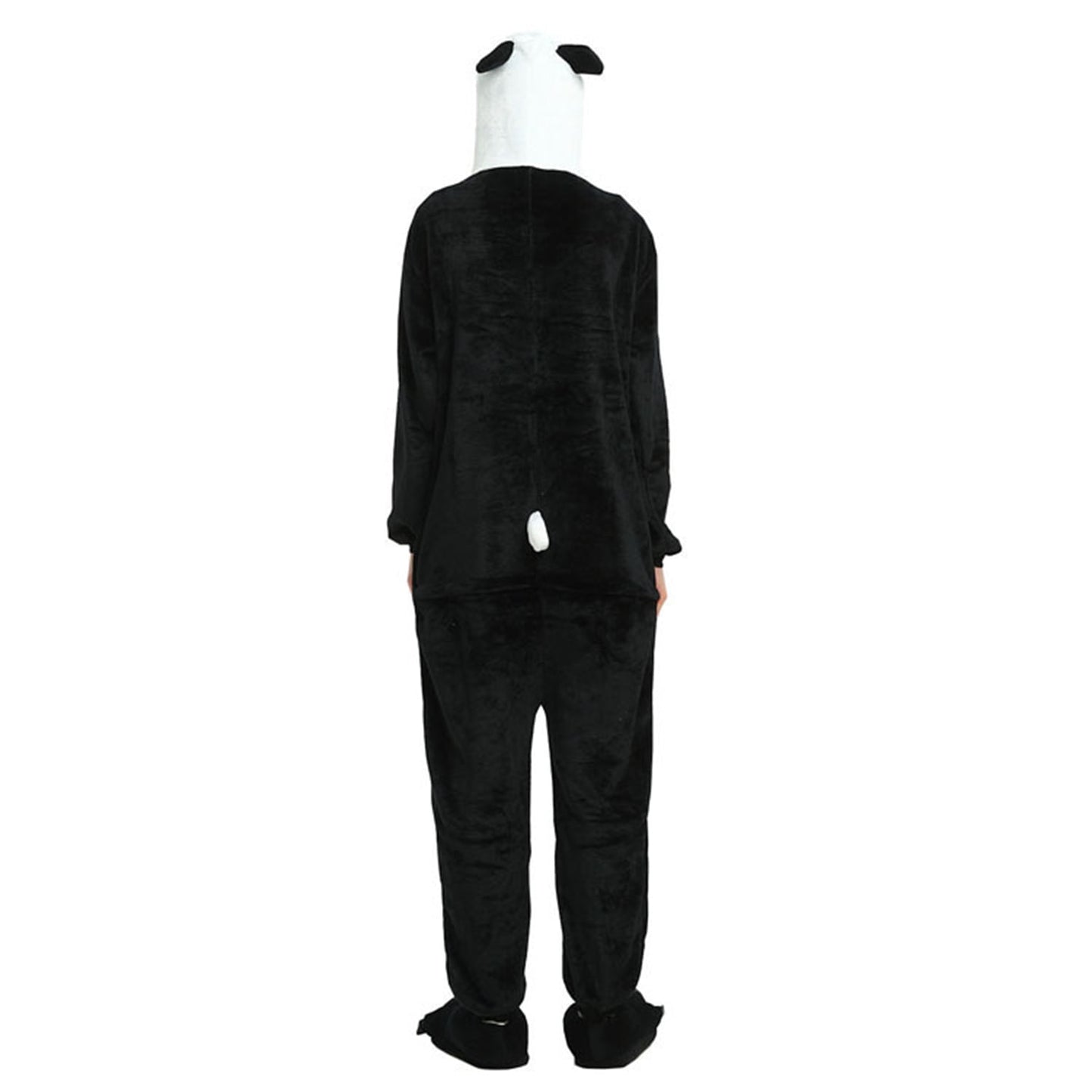 KAWELL Unisex Panda Parent One-Piece Pajamas Flannel Animal Pajamas Costume Halloween Christmas Cosplay