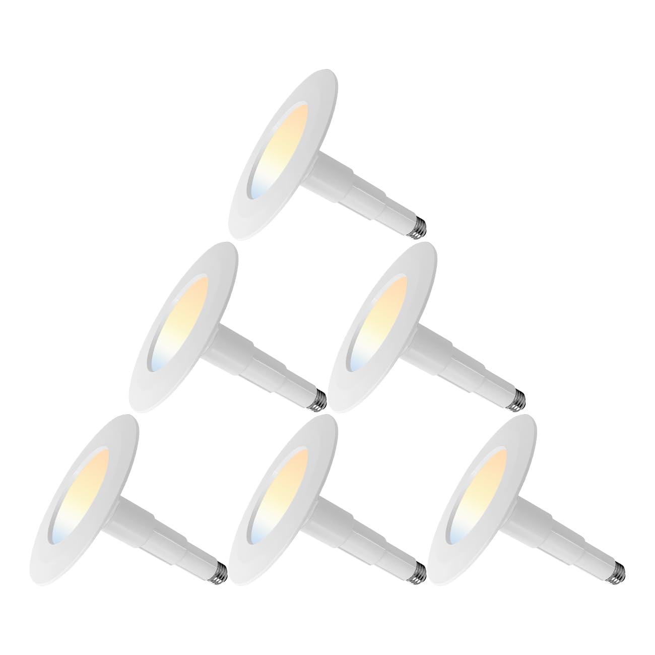 LED Recessed Lighting 5/6 Inch - 12W Dimmable Retrofit Can Lights, 800LM, 5CCT Adjustable (2700K-5000K)
