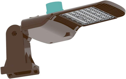 KAWELL 100W LED Parking Lot Light - 13000LM Square Pole Mount with Optional Photocell 5000K