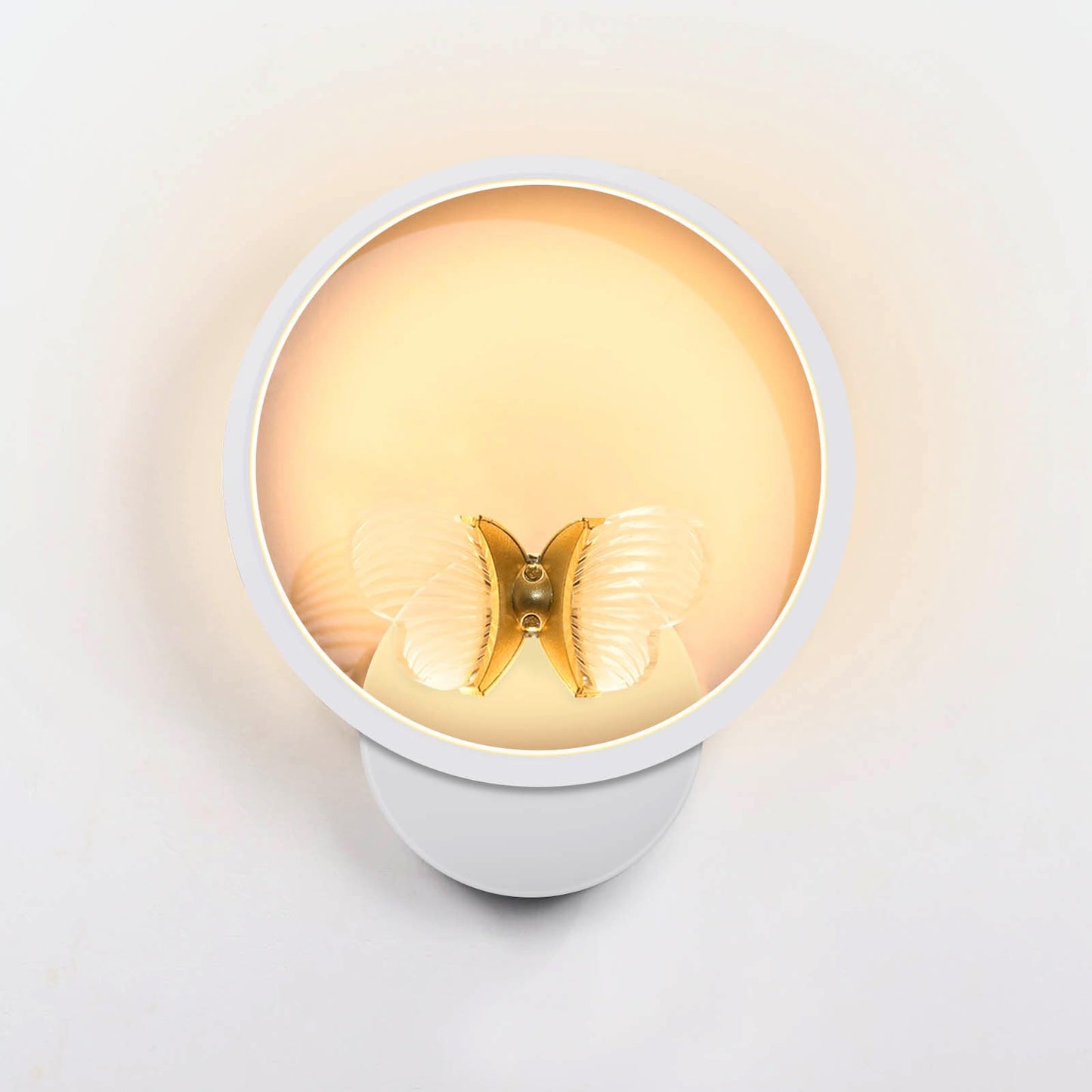 KAWELL Butterfly Wall Sconce 16W LED - Modern Decorative Wall Light Fixture with Illuminated Butterfly Design for Bedroom & Living Room