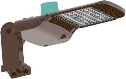 KAWELL 100W LED Parking Lot Light - 13000LM Square Pole Mount with Optional Photocell 5000K