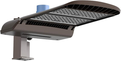 KAWELL 100W LED Parking Lot Light - 13000LM Square Pole Mount with Optional Photocell 5000K
