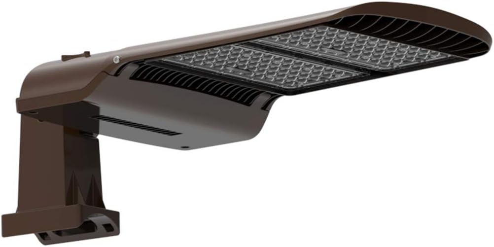 KAWELL 100W LED Parking Lot Light - 13000LM Square Pole Mount with Optional Photocell 5000K