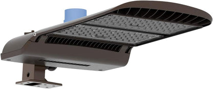 KAWELL 100W LED Parking Lot Light - 13000LM Square Pole Mount with Optional Photocell 5000K