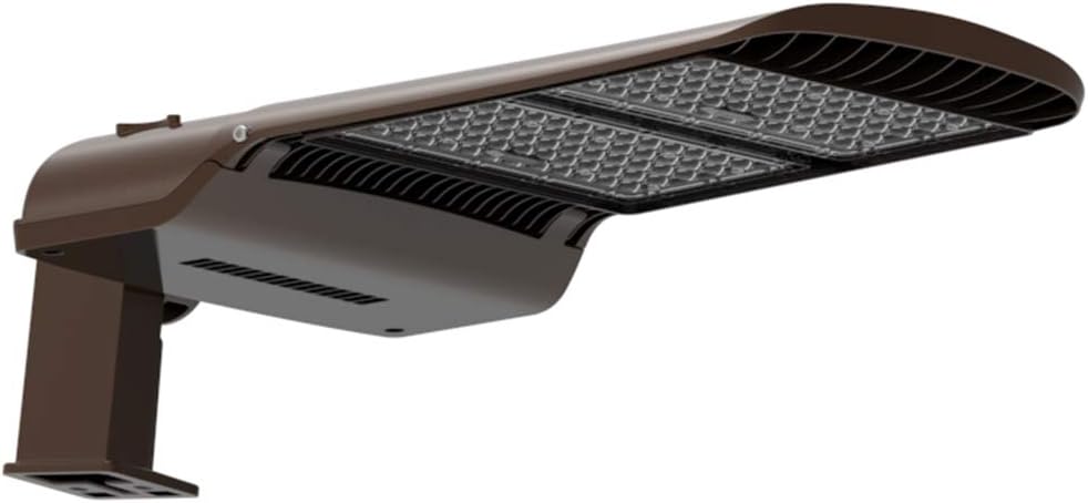 KAWELL 100W LED Parking Lot Light - 13000LM Square Pole Mount with Optional Photocell 5000K