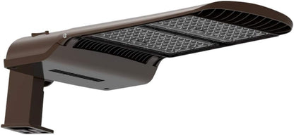 KAWELL 100W LED Parking Lot Light - 13000LM Square Pole Mount with Optional Photocell 5000K