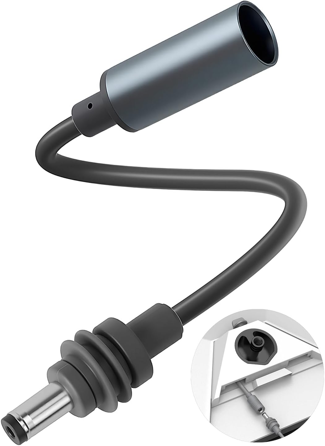 Starlink Mini Accessories, Starlink Mini DC Extension Cable, 7Inch/18CM, IP68 Waterproof Power Converter Adapter, Female to Male Plug, Aluminum Alloy Connector, Wide Compatible, Plug and Play