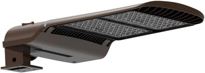 KAWELL 100W LED Parking Lot Light - 13000LM Square Pole Mount with Optional Photocell 5000K