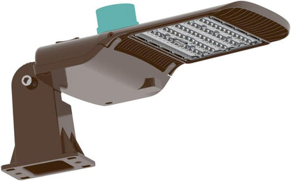 KAWELL 100W LED Parking Lot Light - 13000LM Square Pole Mount with Optional Photocell 5000K