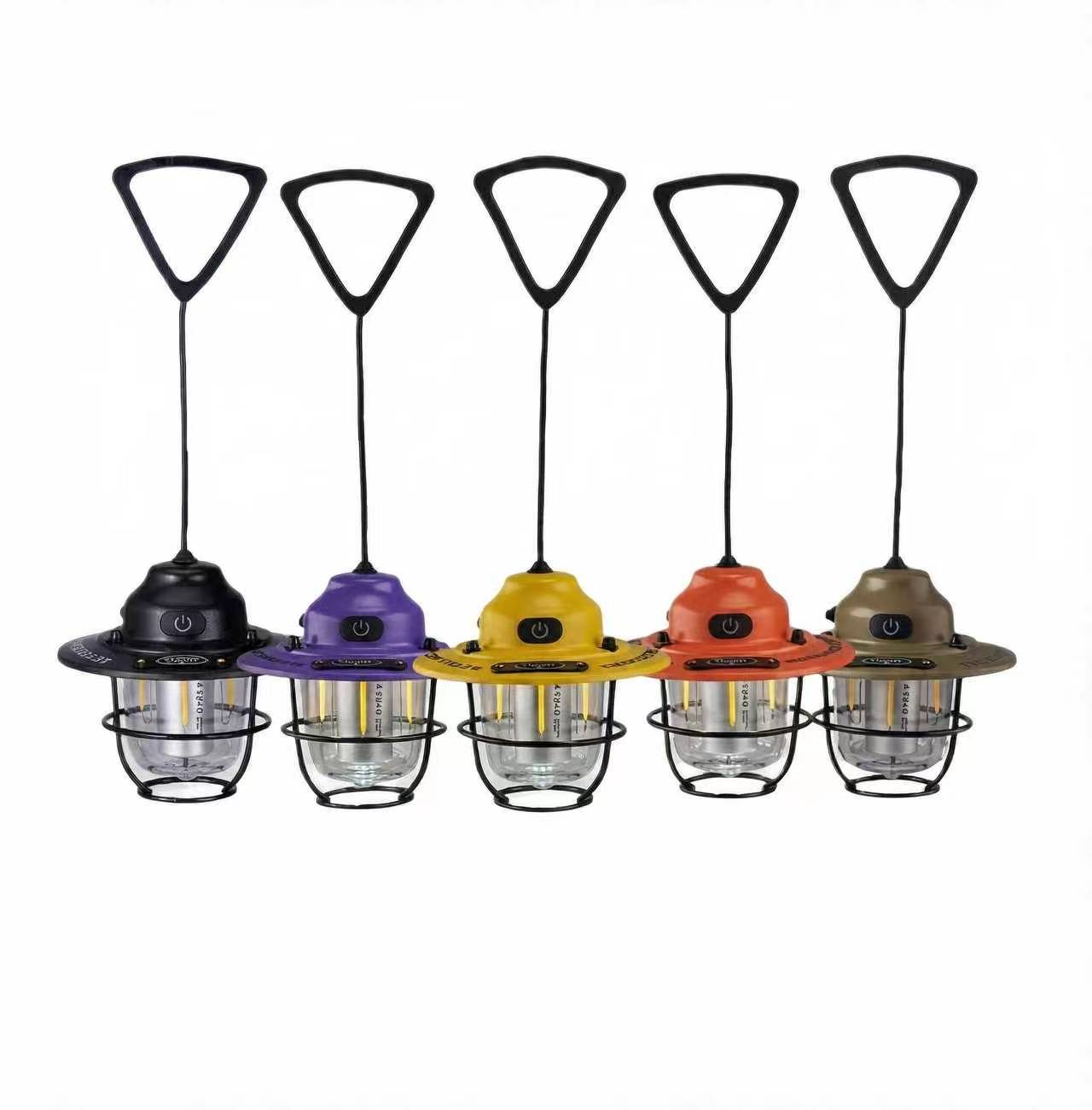 Pine Cone LED Camping Light – Waterproof Hanging Tent Lamp with Long Battery Life