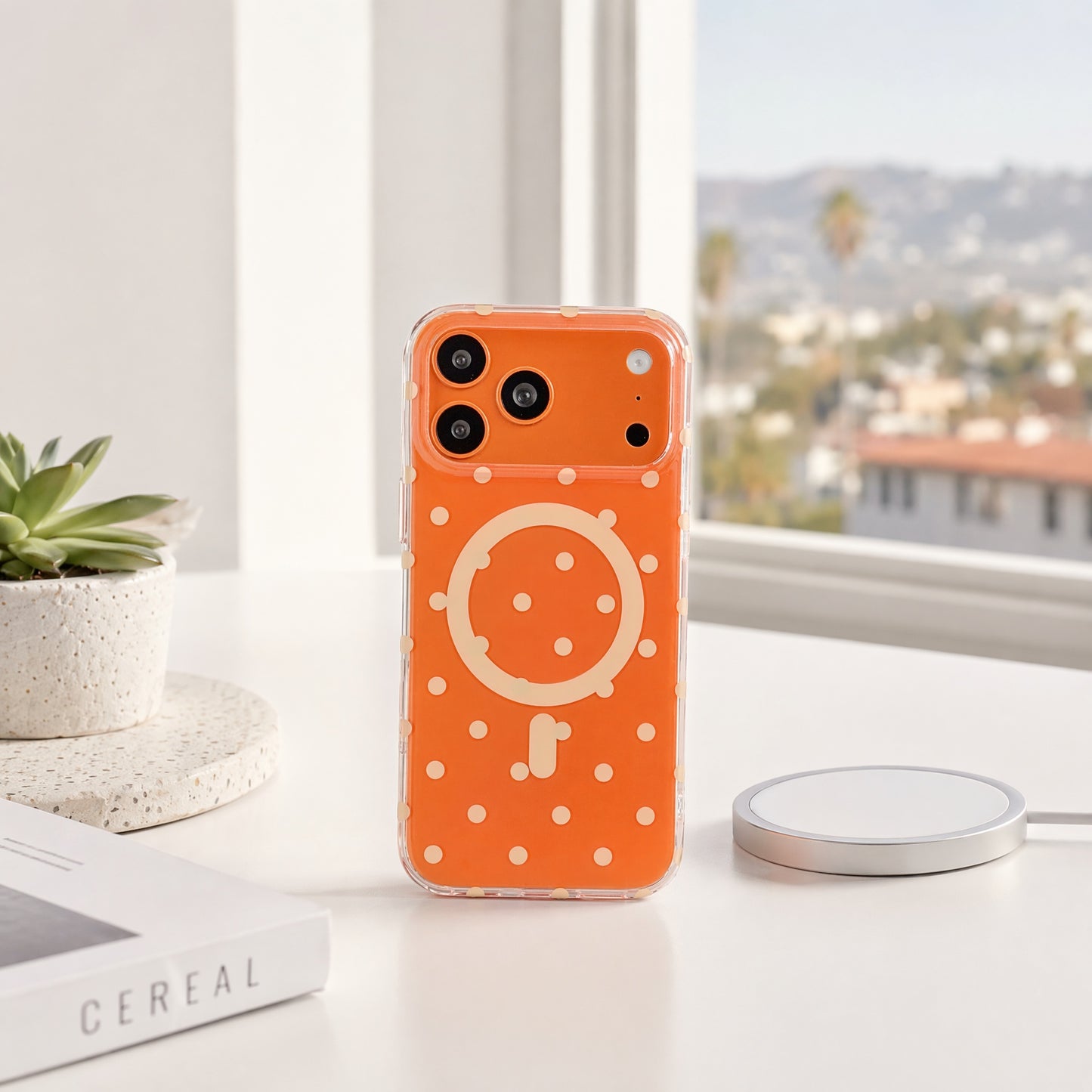 Polka Dot MagSafe for iPhone 17 Pro Max Case – Slim Clear TPU Shockproof Cover