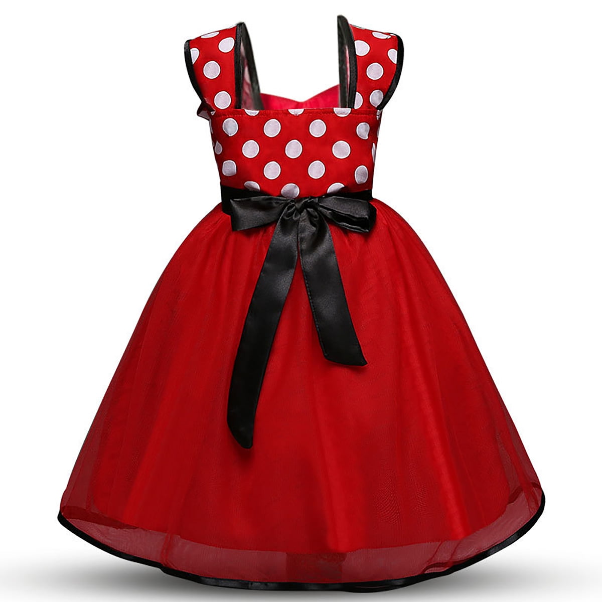 KAWELL Polka Dots Princess Pageant Girl's Fancy-Dress Costume,Child 6-12 Month