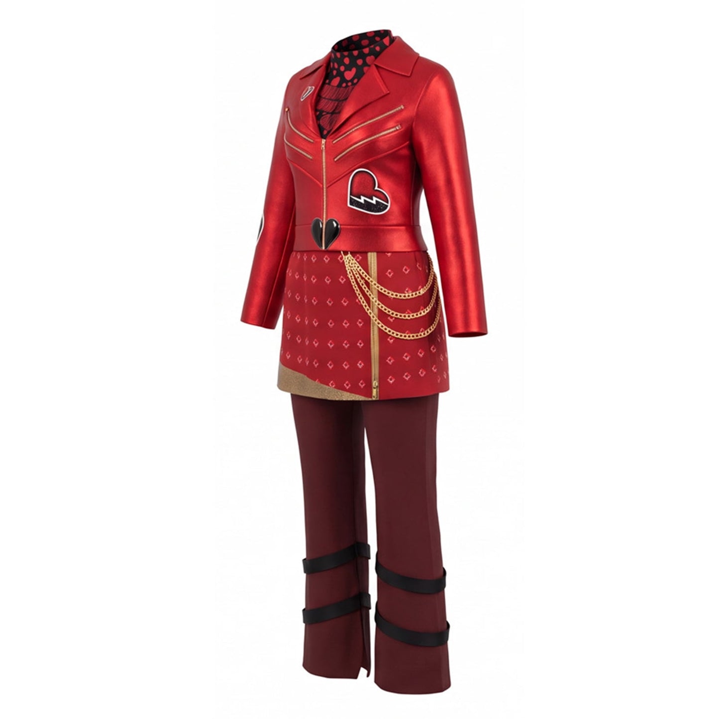 URSOFINE Princess Red Costume 3PCS Rise of Red Costume Halloween Cosplay Outfits