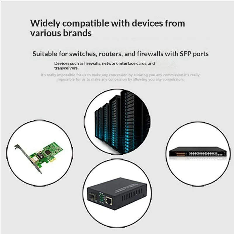 NESTONG 1 Pair 60KM 1.25G / s TX1310 / RX1550NM Gigabit SC Port BIDI Single Mode Single Fiber Optical Module - Silver - selling point 2