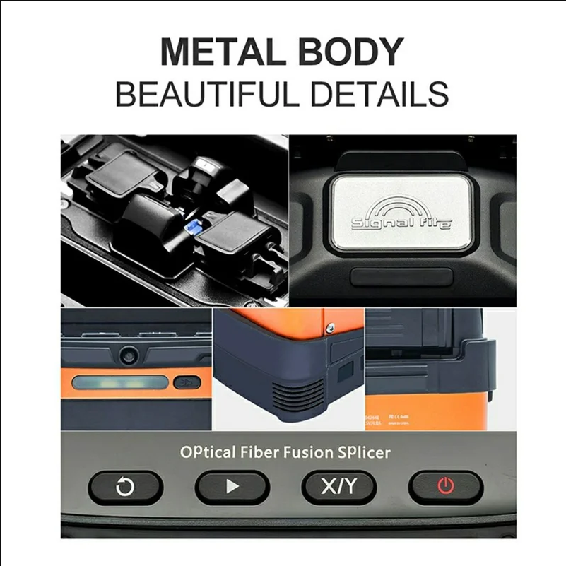 SIGNAL FIRE AI-5 Pro Optical Fiber Fusion Splicer 6-Motor Alignment 8s Splicing 18s Heating - UK Plug - scene 2