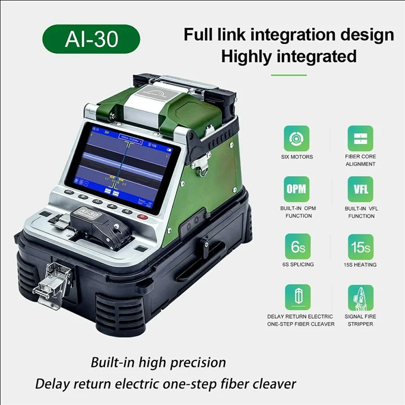 SIGNAL FIRE AI-30 5-Inch Fiber Optic Fusion Splicer 6s Splicing 15s Heating Built-In OPM VFL - UK Plug - selling point 1