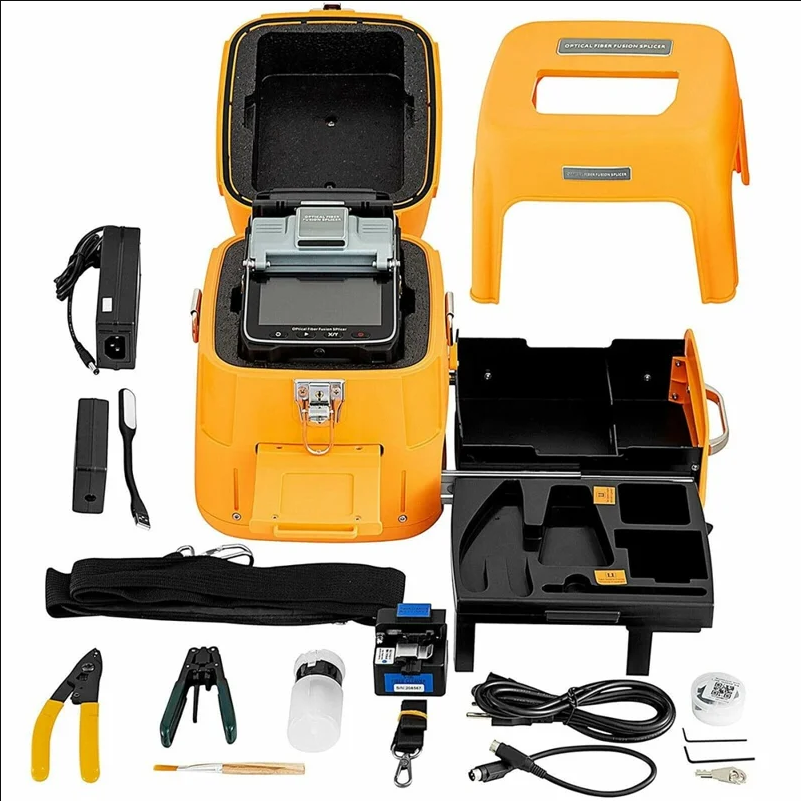 SIGNAL FIRE AI-7C Fiber Fusion Splicer 5 inch 800 x 480 Touchscreen 8s Splicing 18s Heating - AU Plug - scene 2