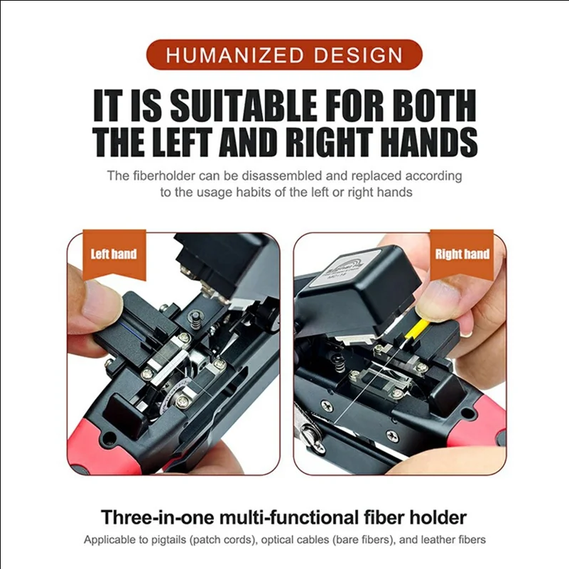 SIGNAL FIRE MC-16 3 in 1 Fiber Stripper and Cleaver 0.8 Degree 48000-Cut Tungsten Steel Blade - scene 1