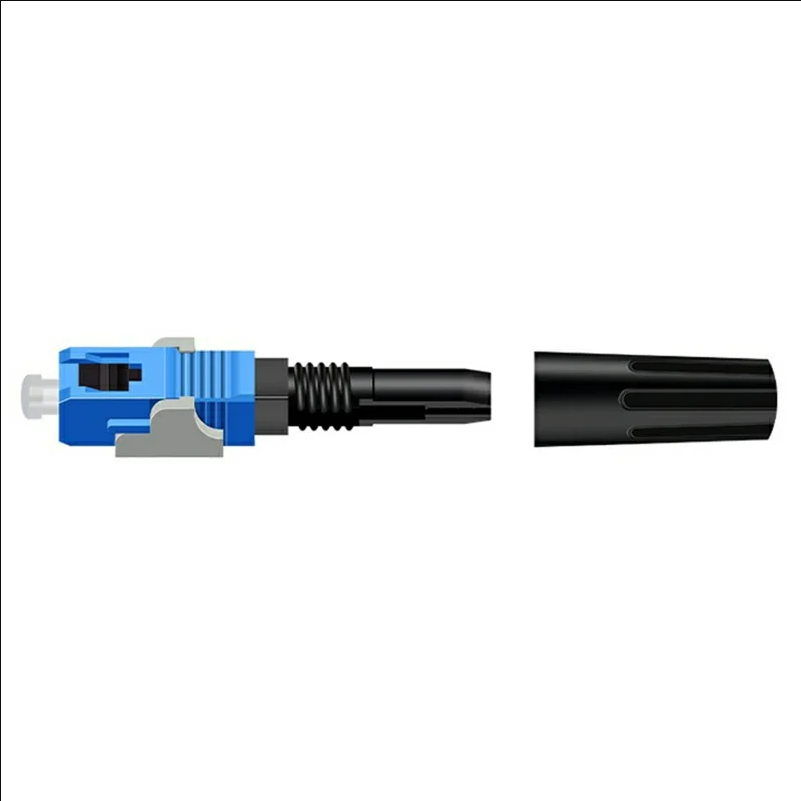10Pcs SC / UPC Fiber Optic Quick Connectors Low Insertion Loss Zirconia Ceramic Ferrule Reusable Mechanical Splices - selling point 2