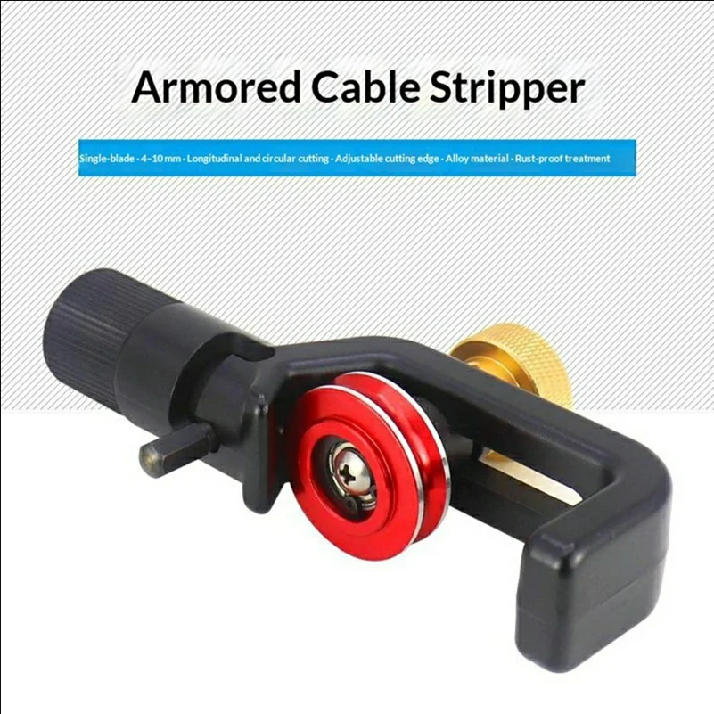 TK-S1 4-10mm Armored Optical Cable Stripper Single-Blade Adjustable Alloy Tool - selling point 2