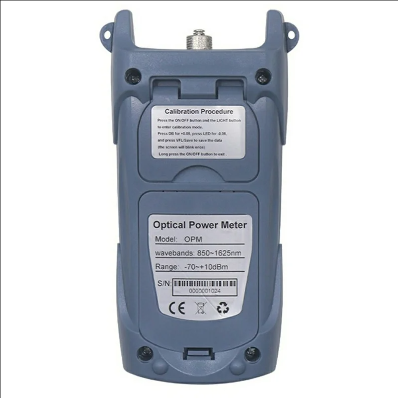 Mini Optical Power Meter LCD Display 850-1625nm 2.5mm FC SC ST Fiber Tester (without Battery) - Grey Blue - selling point 1