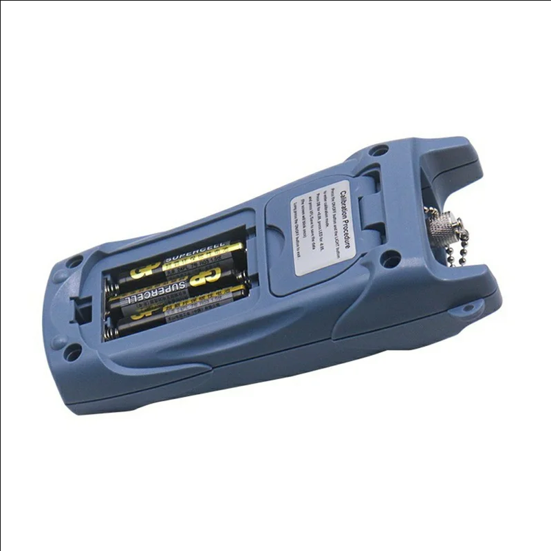 Mini Optical Power Meter LCD Display 850-1625nm 2.5mm FC SC ST Fiber Tester (without Battery) - Grey Blue - scene 1