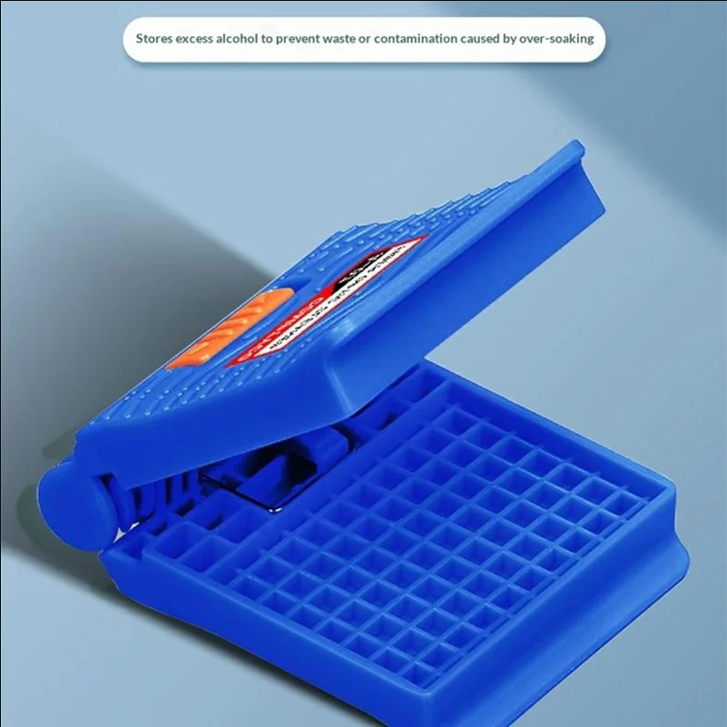 A-07 Fiber Optic Cleaner Replaceable Pad Dry / Wet for FTTH Splicing - Blue - scene 1